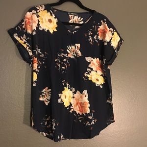 Blue Floral Work Top